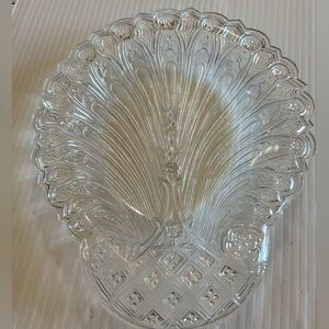 Metropolitan Museum of Art  Lead Crystal Peacock, hairpin relish, tray/dish